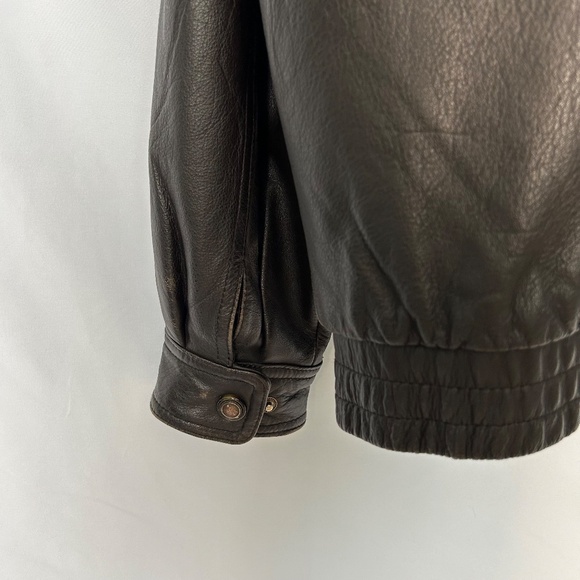 Vintage Members Only Genuine Leather Jacket, Size XL - Picture 8 of 9